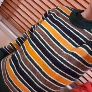 French Striped Crew Neck Sweater